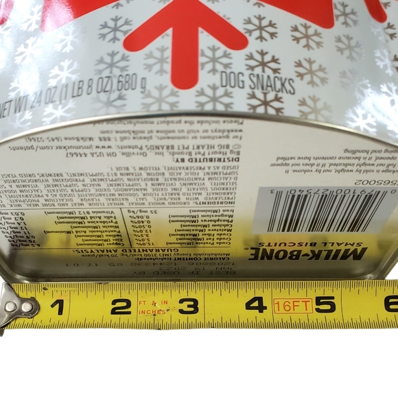 Milk Bone Holiday Christmas Biscuit Collectible Limited Edition Tin Container - Picture 8 of 9